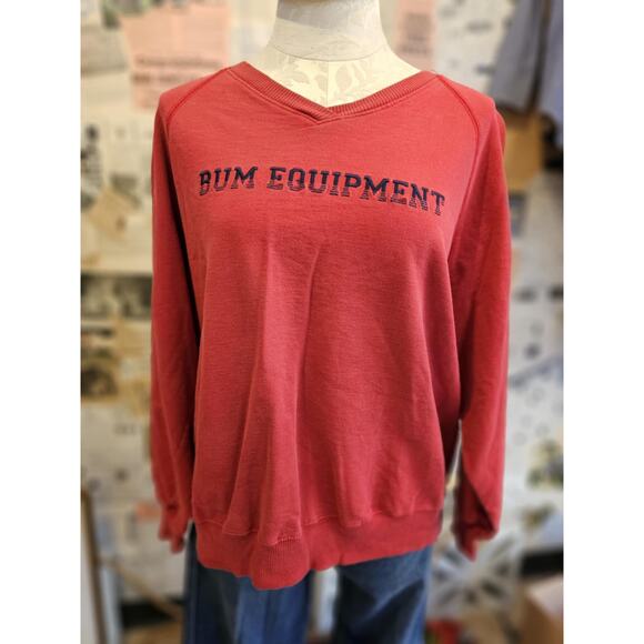 B.U.M. Equipment Red Crewneck Sweater Size 3XL - Picture 1 of 5